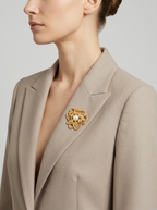 Filigrane Opal Brooch
