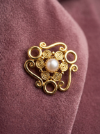 Filigrane Opal Brooch