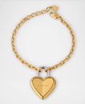 Givenchy Gold Heart Lock Bracelet (2000s)