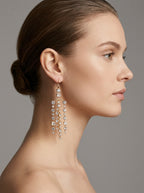 Valentino Garavani Crystal Chandelier Earrings (2000s)