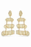 Tom Ford Wire-Wrapped Plexiglass Chandelier Earrings (2021)