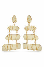 Tom Ford Wire-Wrapped Plexiglass Chandelier Earrings (2021)