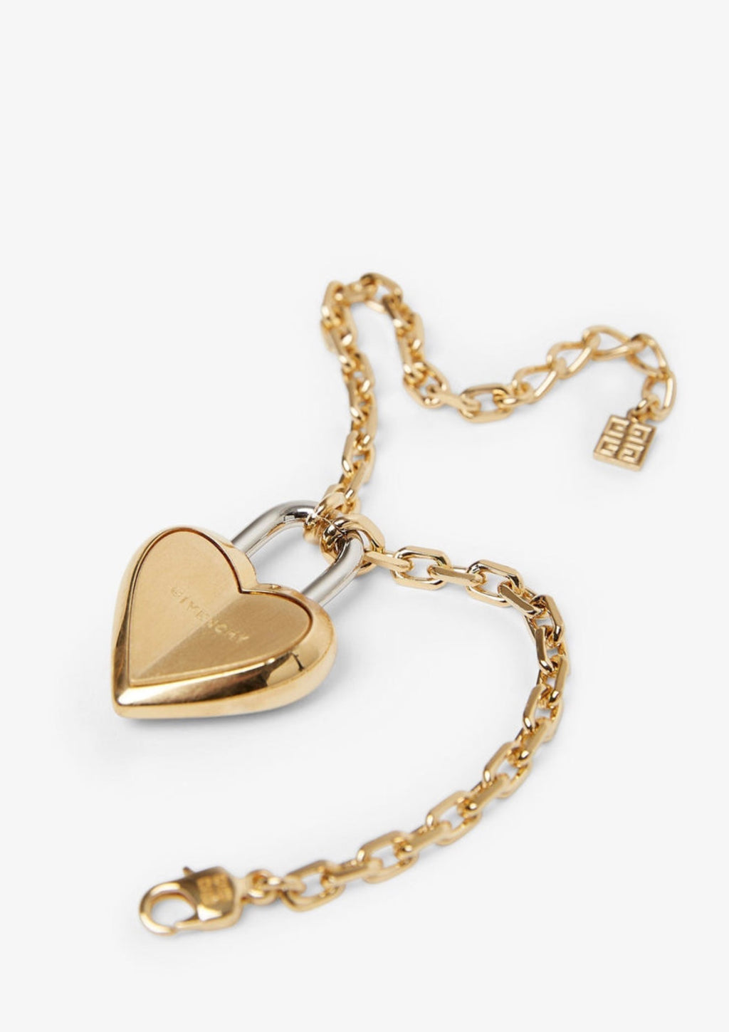 Givenchy Gold Heart Lock Bracelet (2000s)