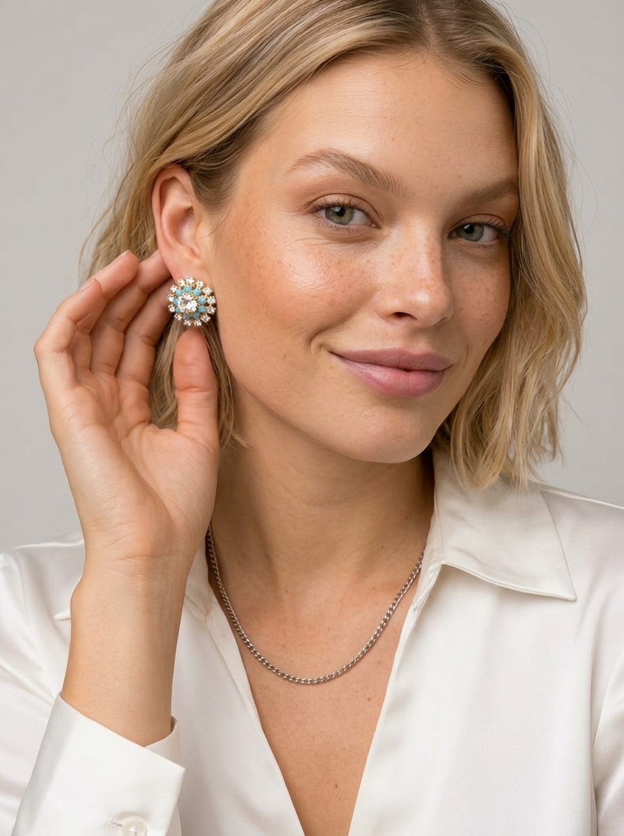 Lagoon Crystal Earrings
