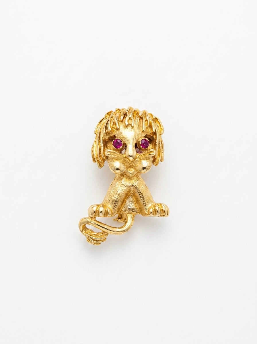 Lion Brooch