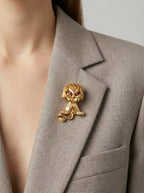 Lion Brooch
