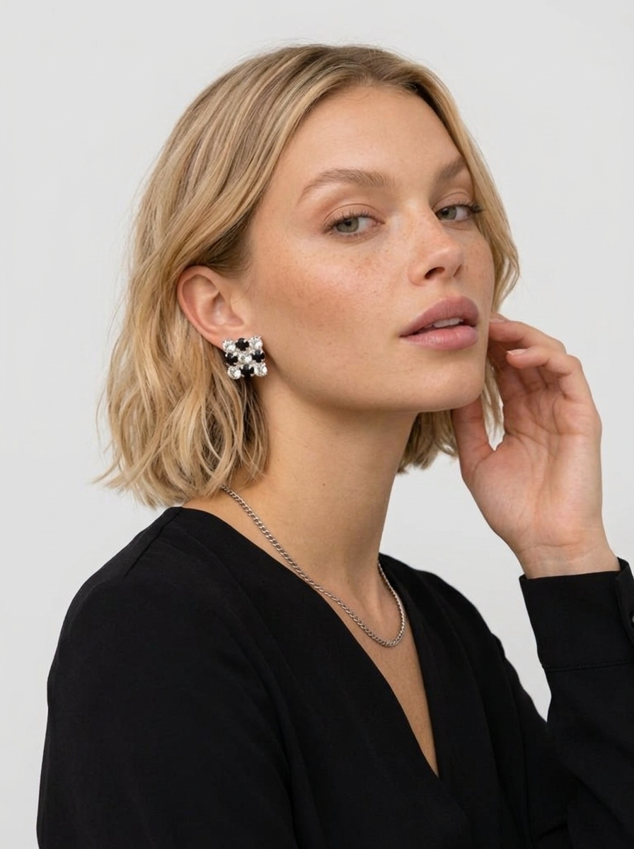 Night Crystal Earrings