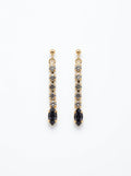 Onyx Crystal Drop Earrings