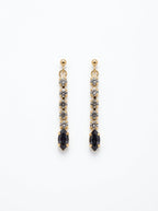 Onyx Crystal Drop Earrings