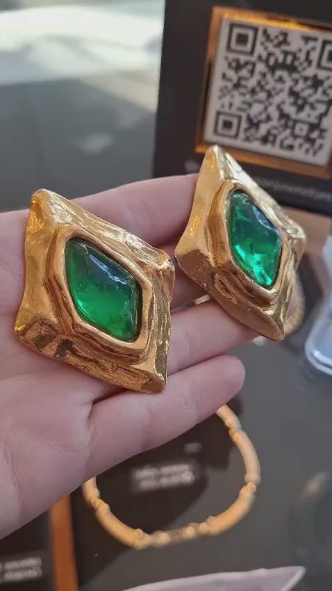 Iconic Yves Saint Laurent XL Clip Earrings