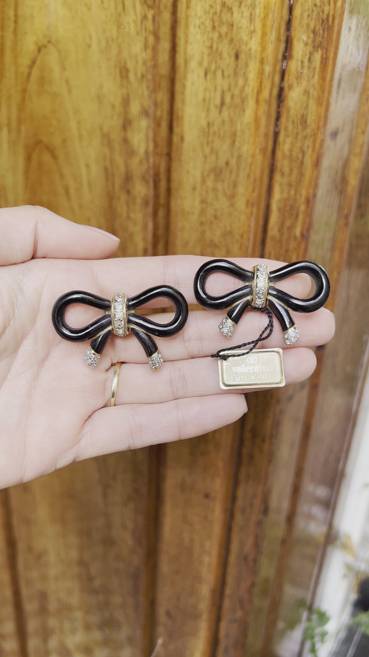 Valentino Bow Clip Earrings