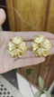 Vintage Yves Saint Laurent Flower Clip Earrings