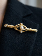 Sheaf Pearl Brooch