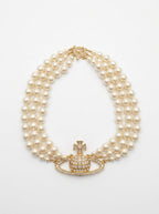 Vivienne Westwood parel-orb-choker-ketting