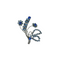 Bloem boeket broche