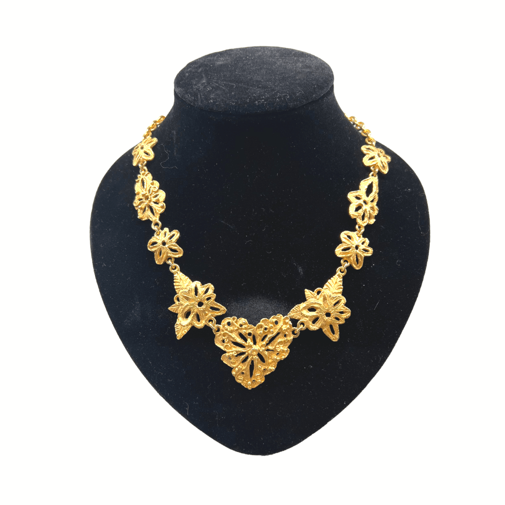 Vintage Christian Lacroix Baroque Flora Necklace – view 3
