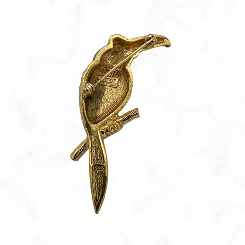 Vintage Carven Bird brooch