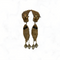 Fantastische Jaren '80 Chandelier / Statement Oorbellen / Vintage