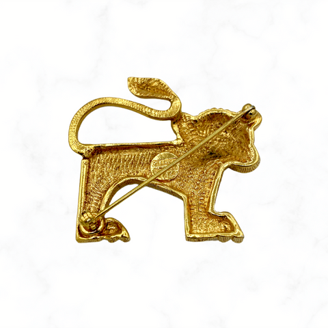 Carven Vintage Hond Broche