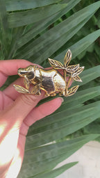 Vintage Hippopotamus Brooch Georges Rech