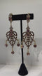 Vintage Spectaculaire Chandelier Kristal Oorbellen