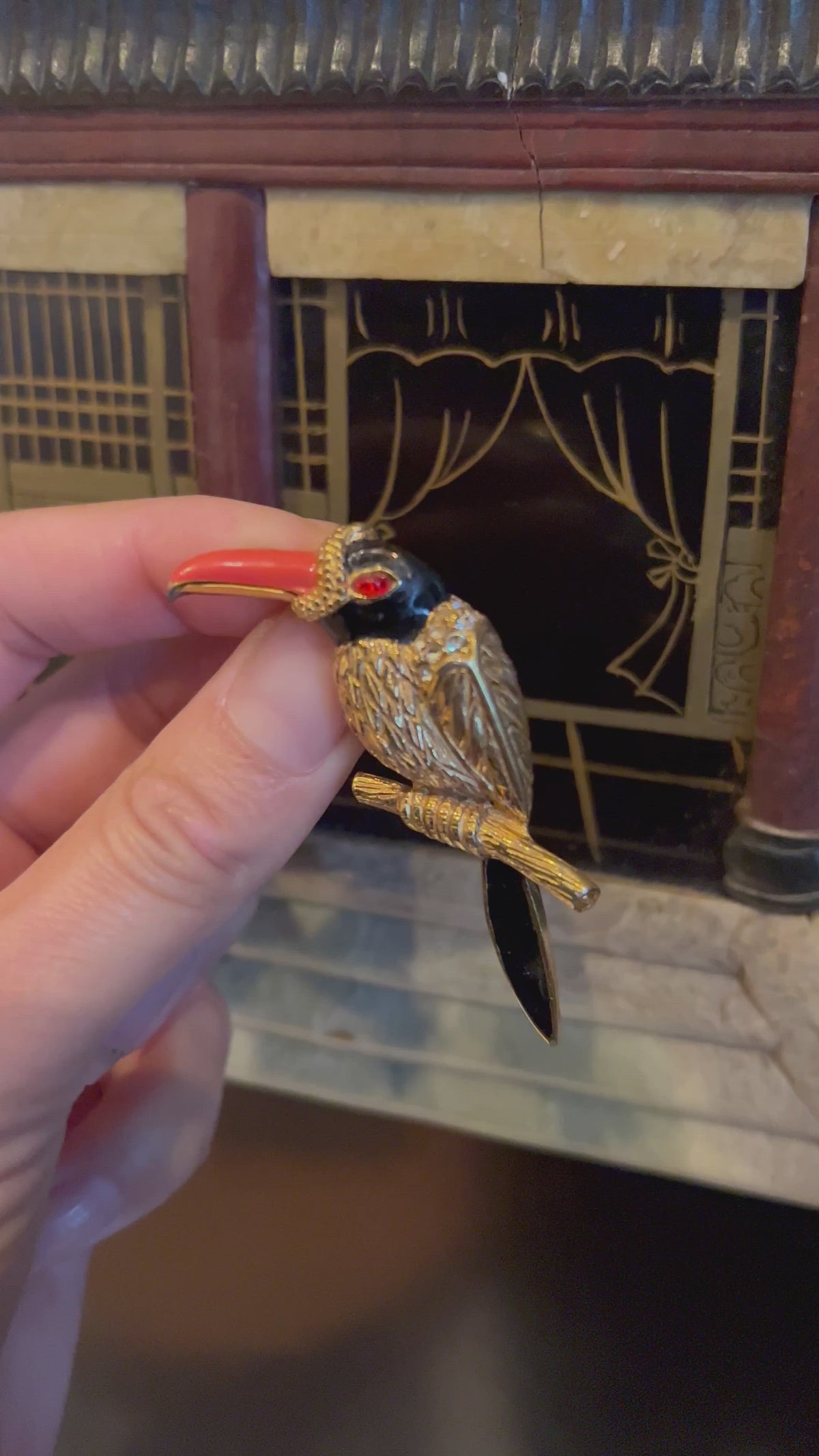 Vintage Carven Toucan Brooch