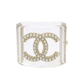 Chanel Cuff Bracelet Faux Pearls