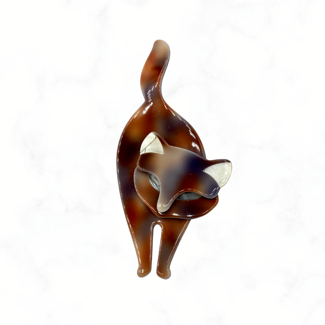 Vintage Cat Brooch Lea Stein – view 3
