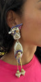 Fantastische Jaren '80 Chandelier / Statement Oorbellen / Vintage