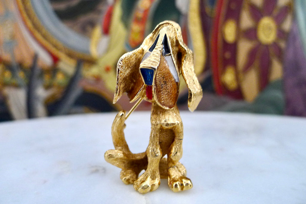 Vintage Carven Dog brooch – view 4
