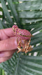 Vintage Carven Flamingo brooch